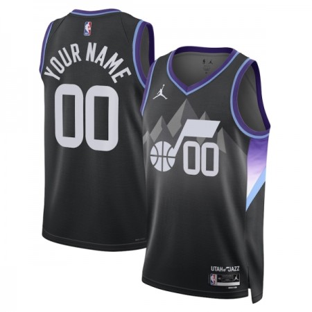 NBA Utah Jazz Trikot Personalisierung Jordan 2025-26 Statement Edition Schwarz Swingman - Herren